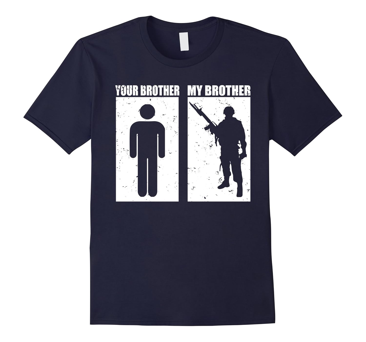 Brother Military Sister T Shirt Asphalt-tovacu