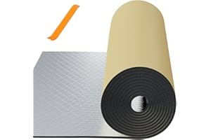 GOSCHE Car Sound Deadening Mat Material, 394 Mil 6.5 Sqft Sound Deadener with Tools, Automobile Sound Deadening & Heat Insulation Material for Automobile Hoods, Hoods, Doors, and Trunks