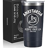 Onebttl Anesthesia CRNA Gifts for Men and Women, Ideal Gifts for Anesthesiologists on Christmas, Birthday, 20oz Stainless Steel Tumbler with Lid Straw