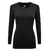 Natural Uniforms Women's Under Scrub Tee V-Neck Long Sleeve T-Shirt