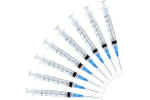 HYDDEB 3m/cc Syringe with 23Ga 1.0 Inch Lab Supplies, Individual Package Pack of 20