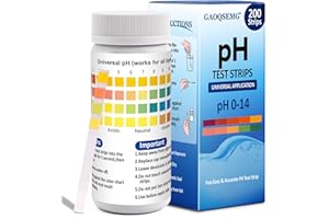GAOQSEMG Universal pH Test Strips 0-14,200 Strips Litmus Paper pH Test Strips for Liquid Testing & Water & Food and Soap Maki