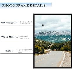 QOTIB Wood 30x40 Picture Frame Black for Wall