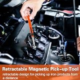 Partideal 2 PCS Magnetic Pickup Kit Black 55cm 73cm Telescopic Tools view 5