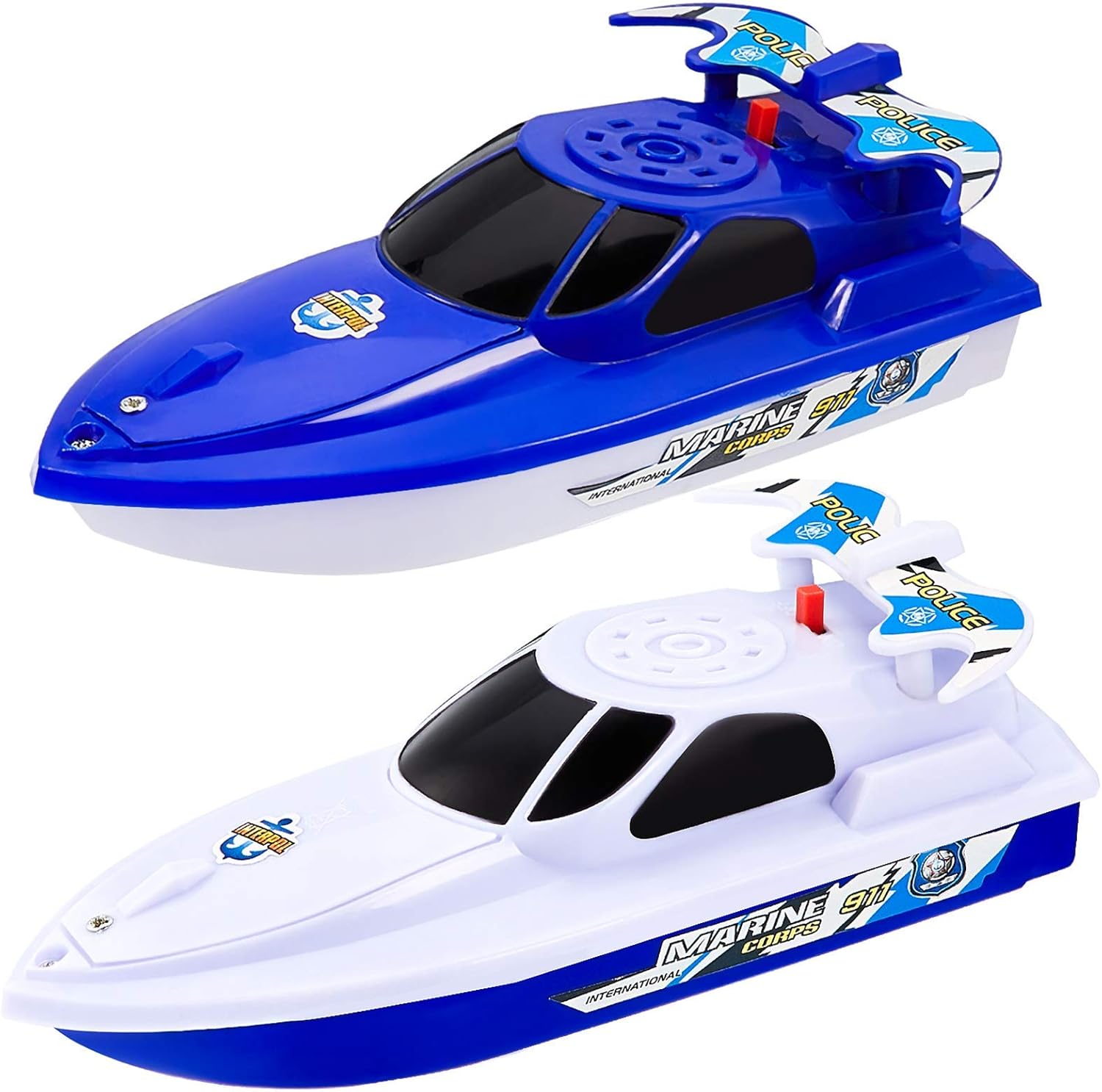 2 Pieces Floating Bath Toy Boats Water Boat Bath Toy Speedboat Bathing