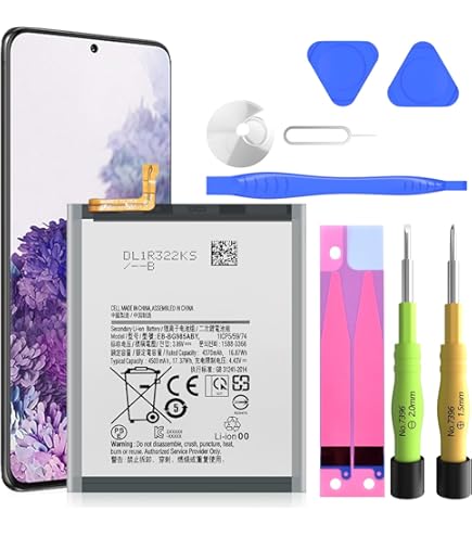 Amazon.com: Galaxy S20 Plus Battery, [Upgraded] UNKLOU 5200mAh Li