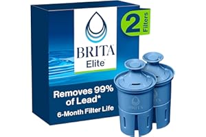 Brita Elite Replacement Filter, Reduces 30+ contaminants while keeping healthy minerals, WQA Certified to reduce Lead, Microp