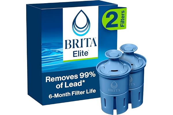 Brita Elite Replacement Filter, Reduces 30+ contaminants while keeping healthy minerals, WQA Certified to reduce Lead, Microp