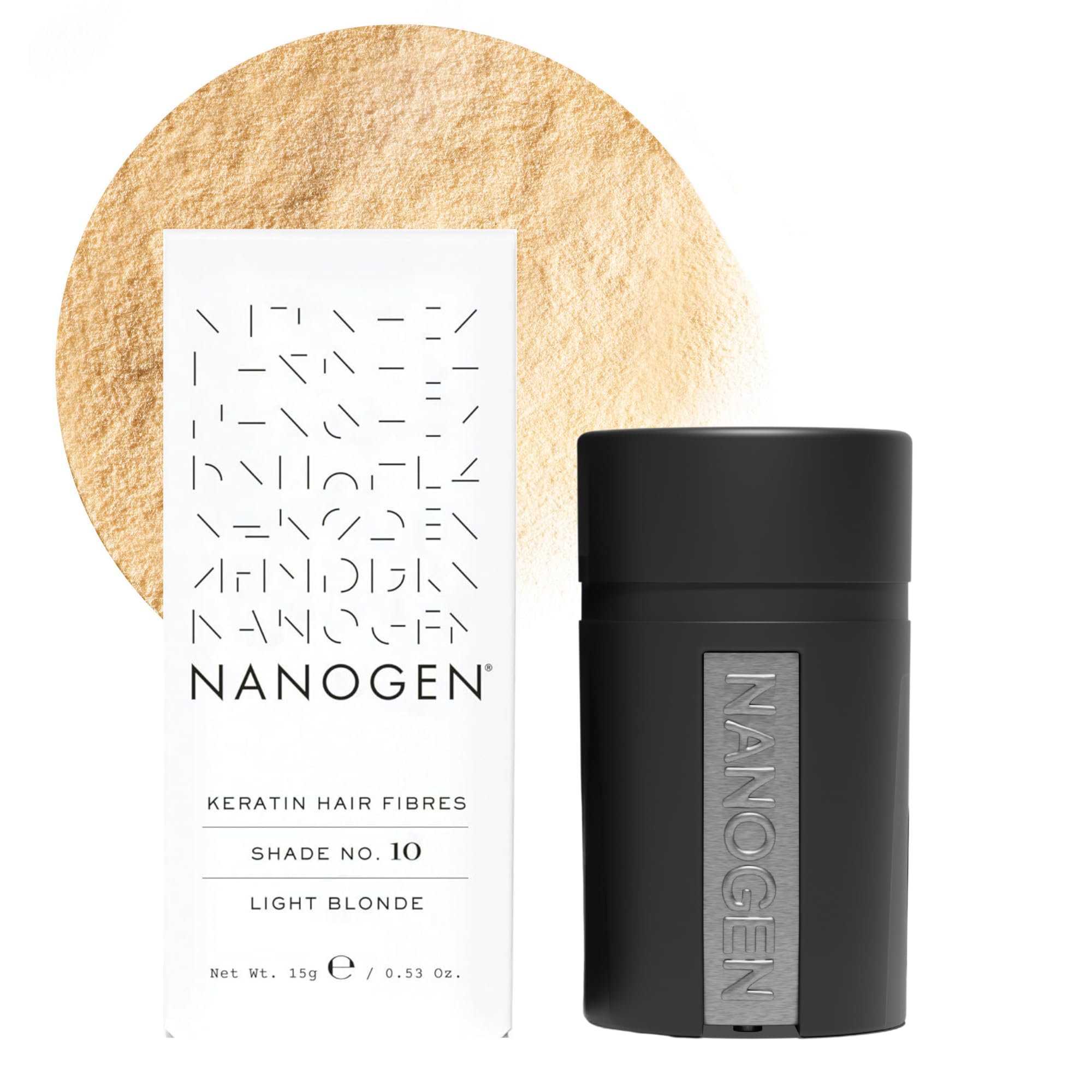 Nanogen Hair Fibres, 15 g, Light Blonde