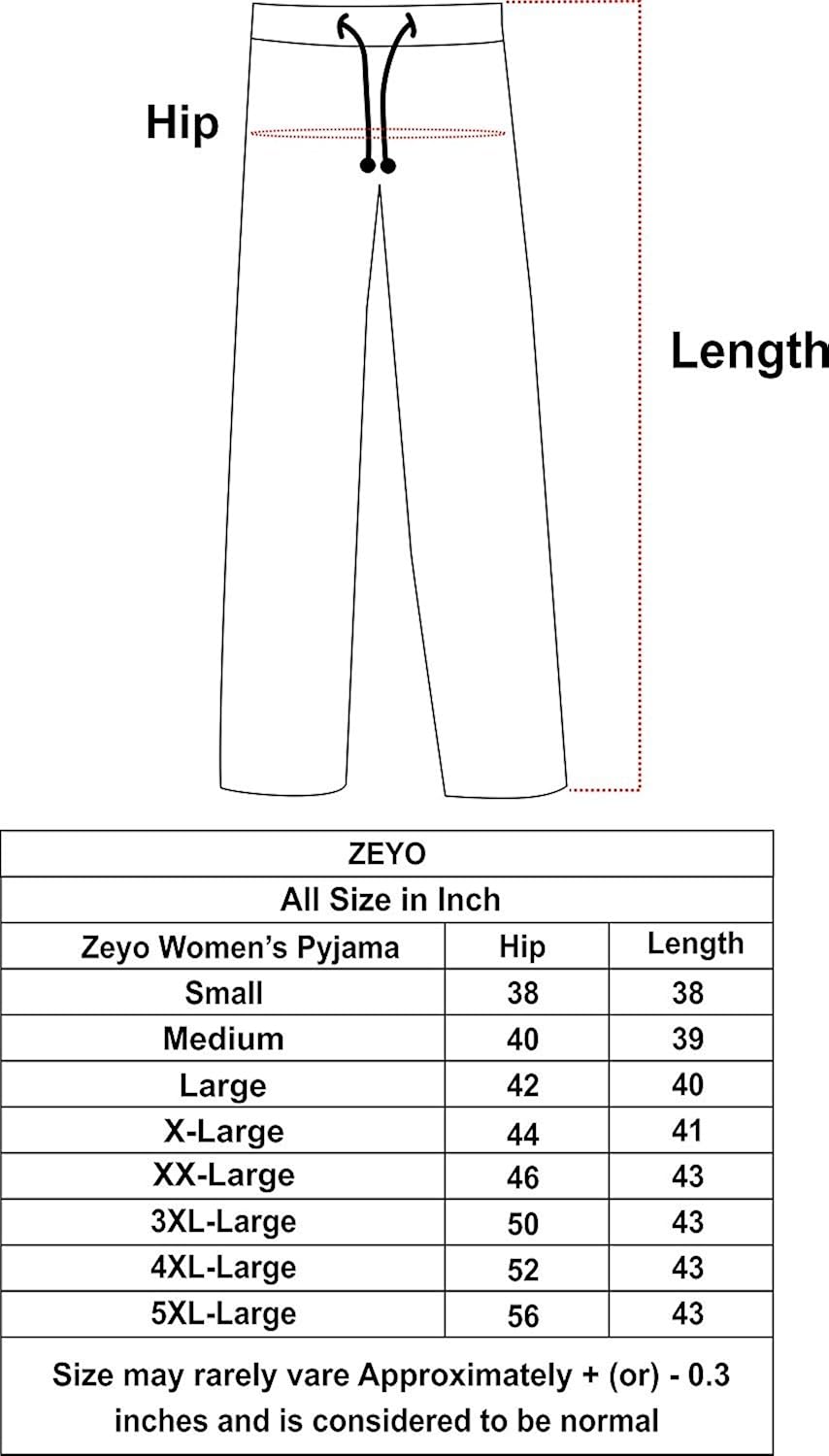 zeyo women's cotton night suit