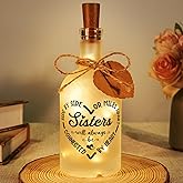 Sister Gifts, Sister Birthday Gifts, Bottle Night Light, Birthday Gift for Sister, Bestie, Best Friends, Bestie Gift for Women, Sister Decoration Present for Christmas, Wedding, Graduation