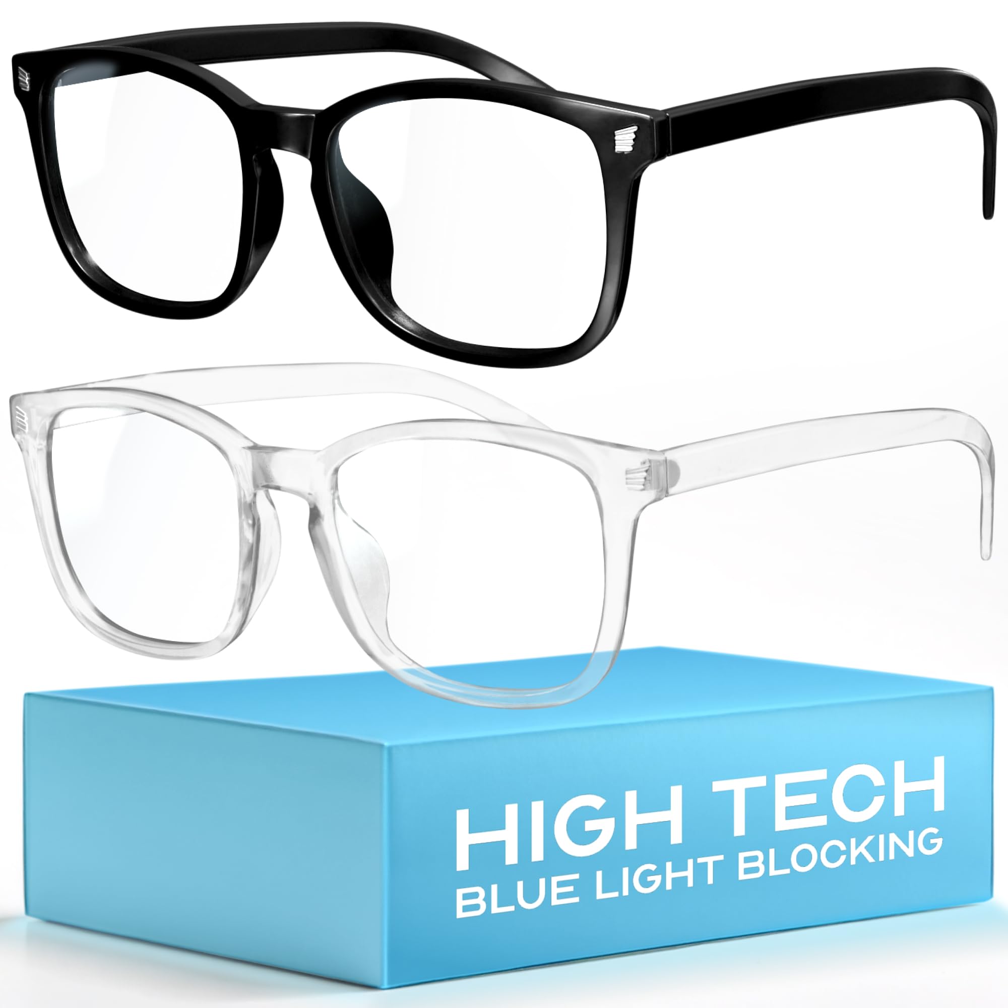 Photo 1 of livho High Tech Blue Light Glasses - Advanced up to 99% Blue Light Blocking Computer Glasses - Screen Fatigue & UV Protection