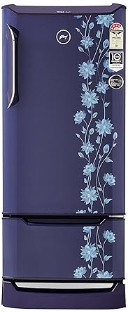 Godrej 225 L 4 Star Direct Cool Single Door Refrigerator(RD EDGE DUO 225 PD INV4.2 ERICA Blue, Erica Blue, Base Stand with Drawer, Inverter Compressor)