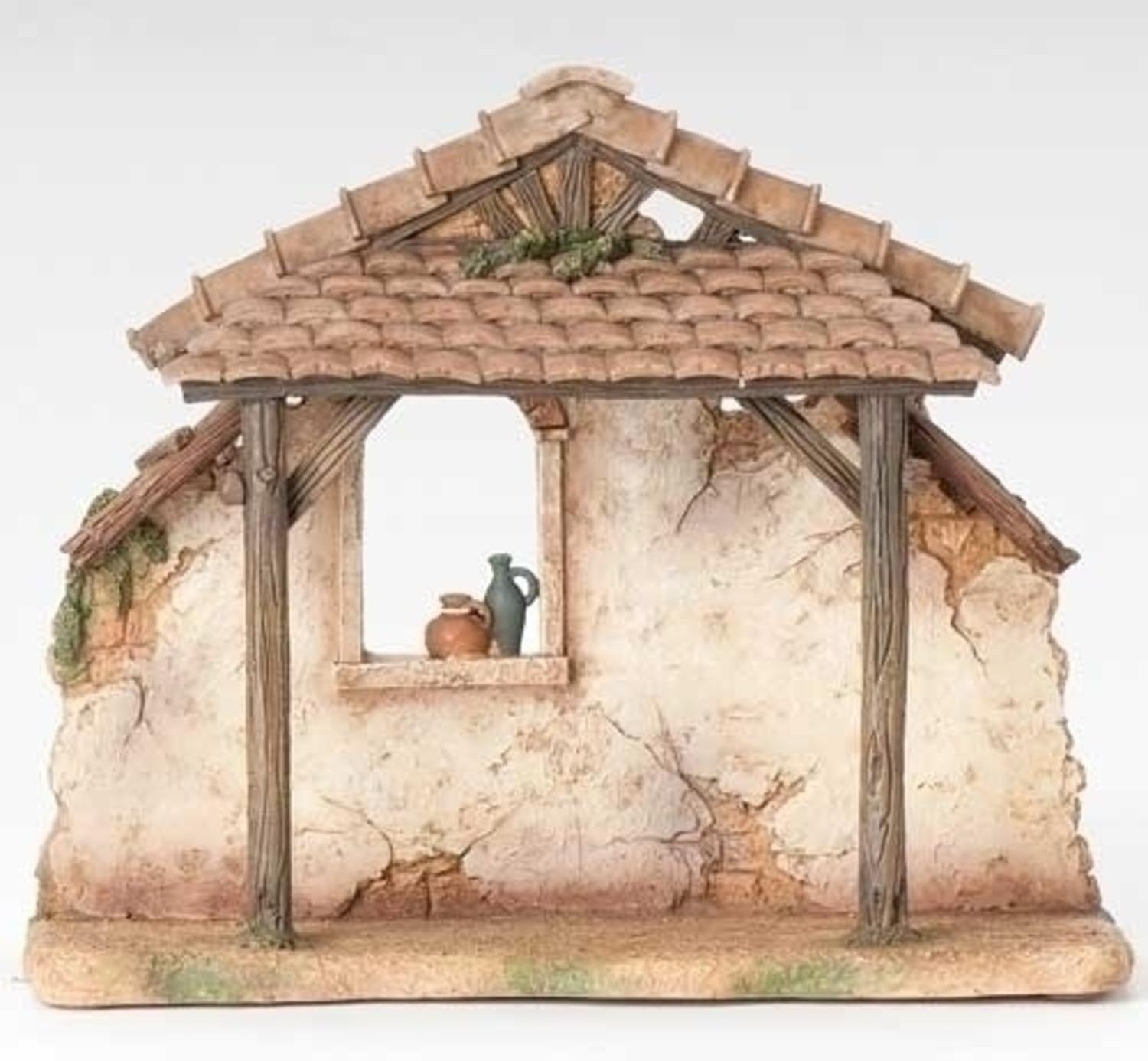 Fontanini 5" Rustic Nativity Scene Stable 50468 Home
