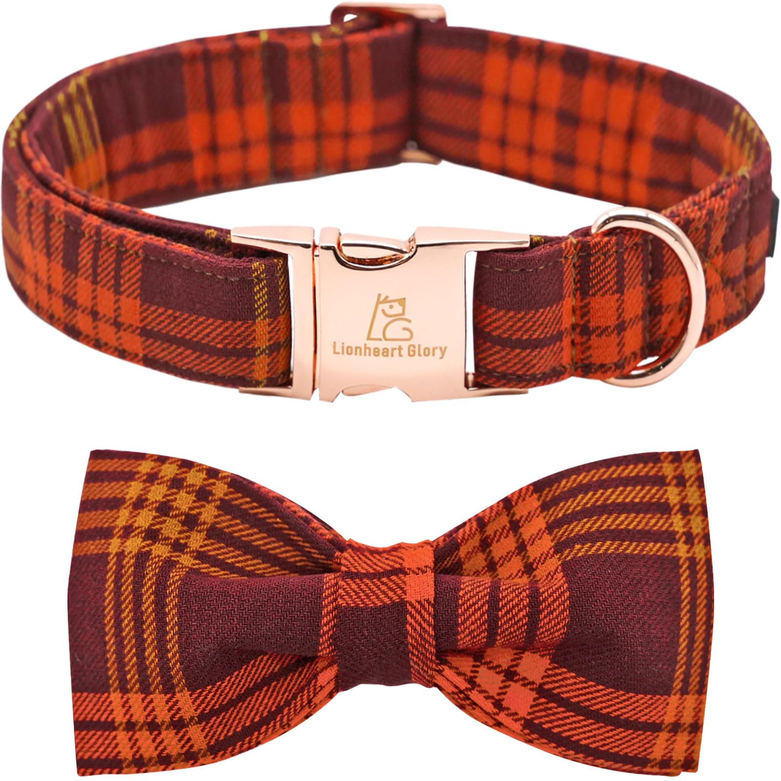 Photo 1 of MISSING COLLAR* Lionheart Glory Plaid Dog Bow - for Large Dogs