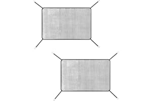 Merdege Car Grill Mesh, 2 PCS Universal Automotive Protection Net, 43.3" x 29.5" Anti-willow Catkins Protective Cover, Car Exterior Accessories (Black)