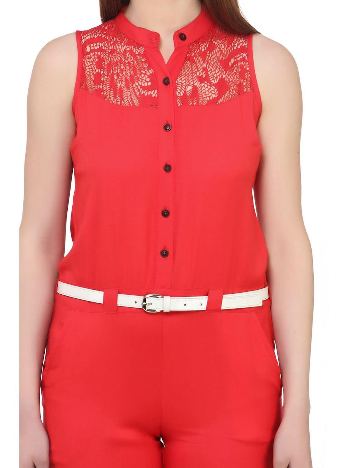 cottinfab solid women's jumpsuit