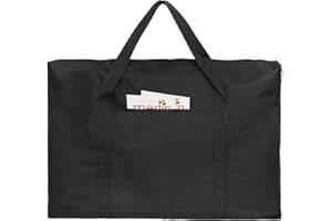 Cupohus 25" x 37" Waterproof Art Portfolio Bag (2023 Edition 2.0) with Outer Pockets and Handle, Student Carry Transport Storage Bag for 24" x 36" Artworks