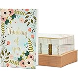 Thinking of You Cards with Envelopes Box Set for All Occasions, Flower Designs (4x6 In, 48 Pack)