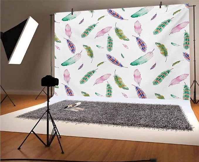 Amazon.com : Feathers 10x8 FT Vinyl Backdrop PhotographersIrregular
