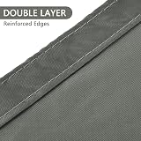 OFFCUP 2x3m Rectangle Shade Sail Awning Canopy 160gsm Waterproof UV Block Grey view 6