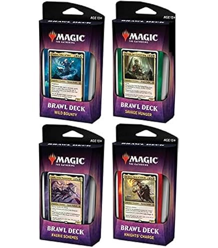 Amazon.com: Magic The Gathering Throne of Eldraine Faerie Schemes Brawl Deck  C67460000-FAE : Toys & Games