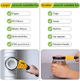 Toolwiz Rubber Strap Wrench Set 2-Pack 6 and 4 Inch Flexible Grips view 6