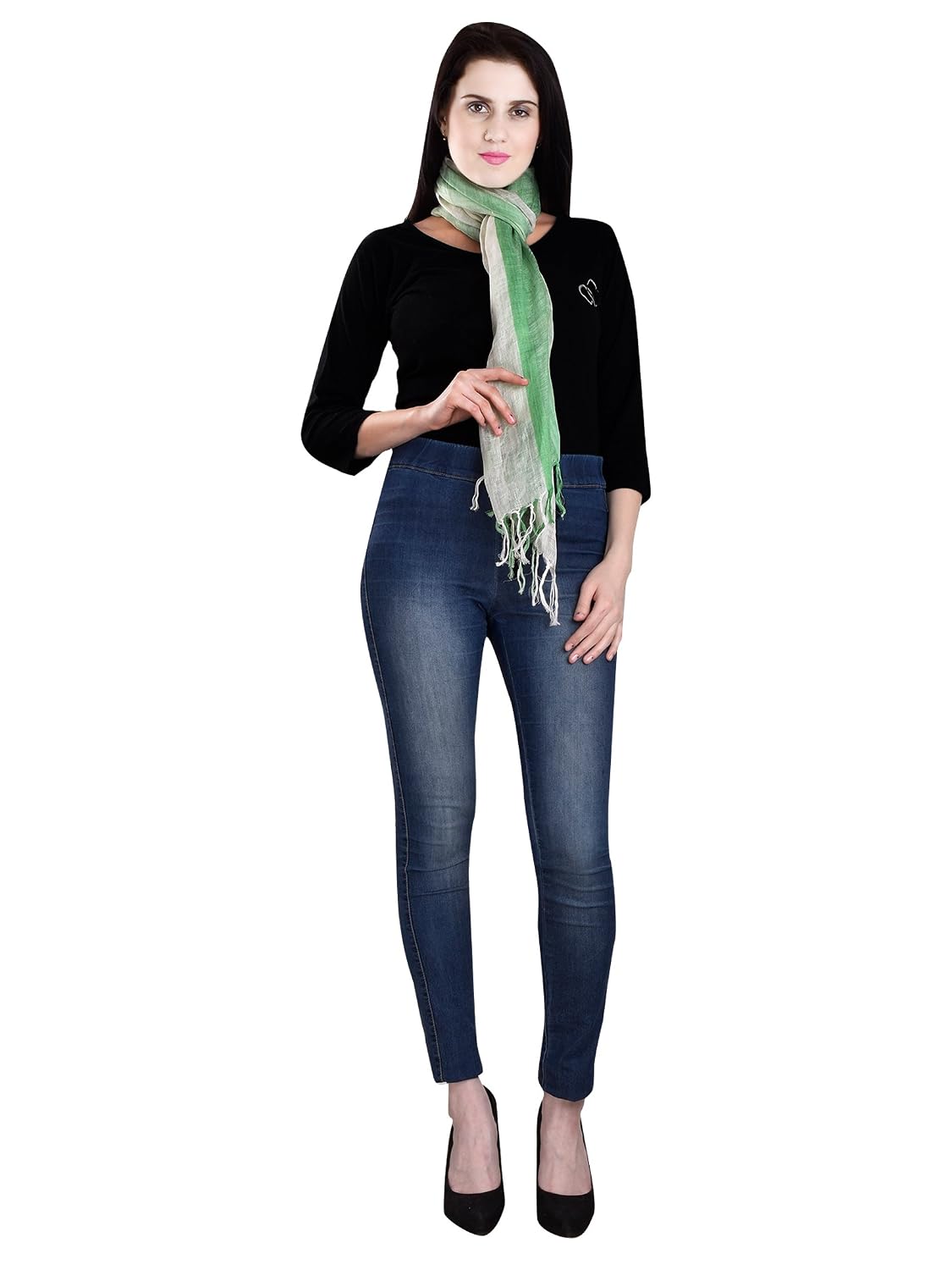 the weave traveller handloom linen women's stole, scarf (twt_ls)