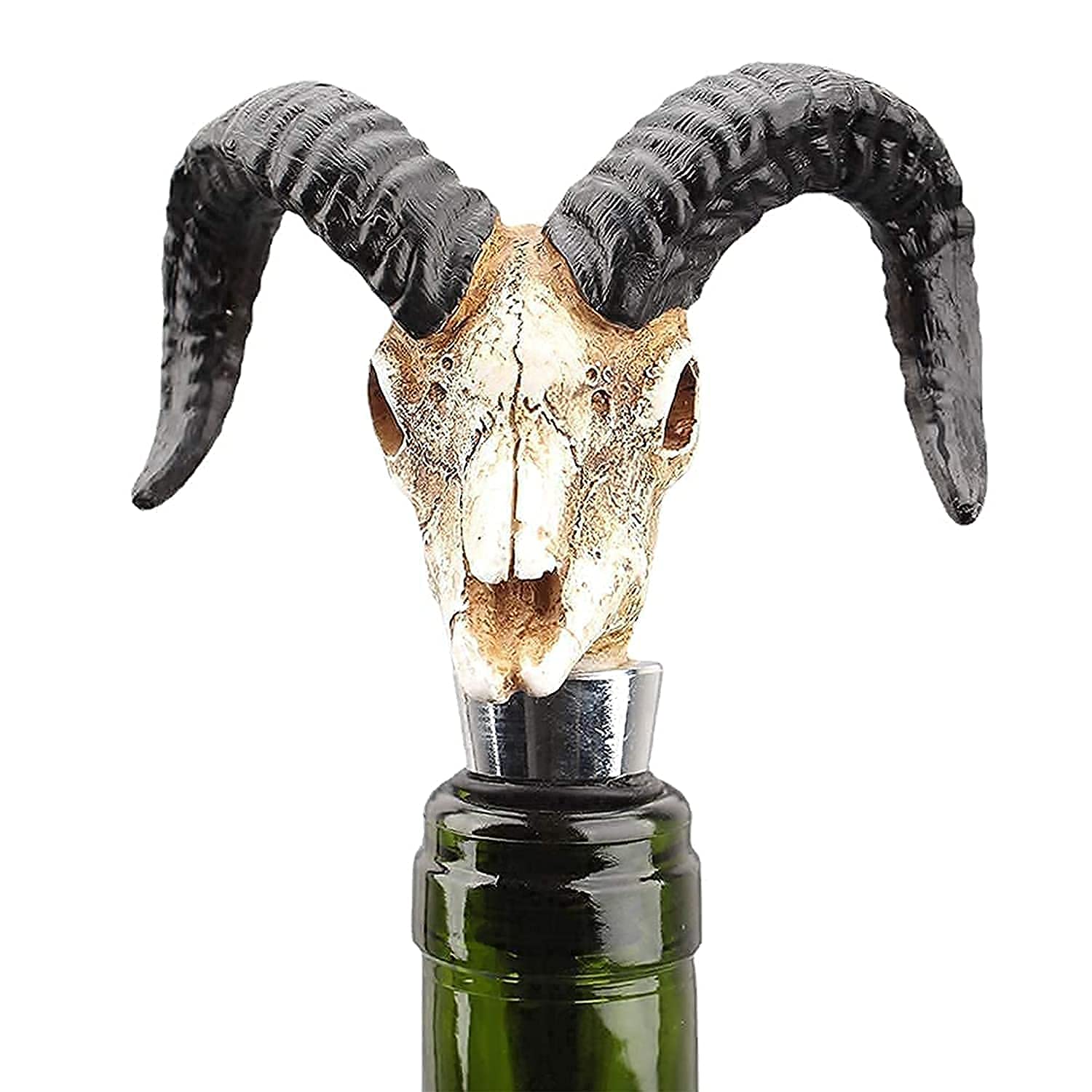 Buffalo Skull Wine Corks Bottle Stopper Wine Stopper for Wine Collection Anti-Oxidation Zinc Alloy