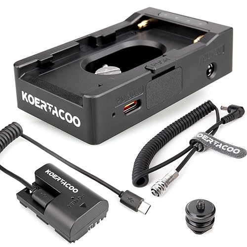 KOERTACOO NP-F Battery Adapter Plate Compatible with NP-F970 F960