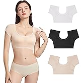 VINELEA 3pcs Anti-sweat underclothing for women Washable underarm absorbent Vest with Sweat Pads