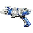 Rhode Island Novelty Super Spinning Laser Space Blaster with LED Light & Sound (Colors May Vary)