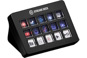 Elgato Stream Deck Scissor Keys—Workflow Controller with Customizable Macro Keys for OBS, Twitch, Discord, Teams, Photoshop, and More—Windows 10, MacOS 13 or Later