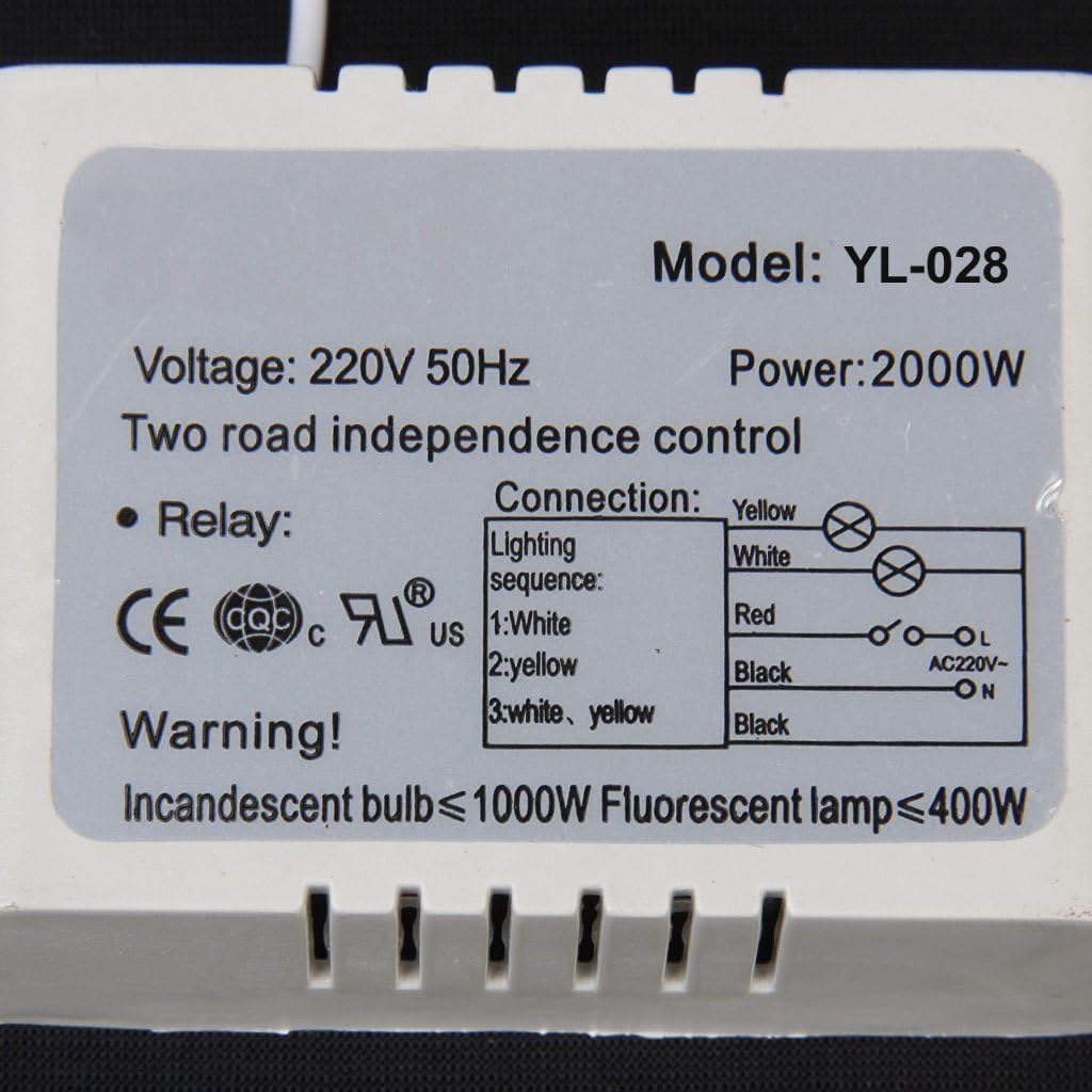 NAMVO Wall Switch and Remote Control 2-Way On/Off Digital 220V-240V Wireless Switch Light Radio - Image 4