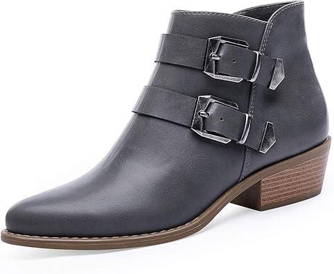 womens grey ankle boots