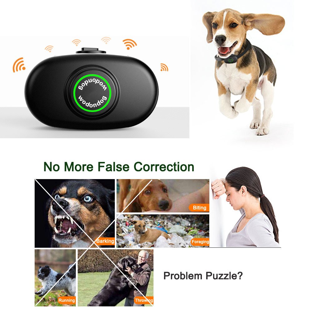 Anti Bark Collar Dog Training - Rechargeable Dog Stop Barking Devices for Small Medium Large Dogs with Beep Vibration Harmless Shock, No Barking Control, Five Sensitivity levels, Safe Pet Waterproof