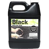 Peach Country Mulch Dye Midnight Black Quart, Mulch Paint Concentrate for Pump Sprayer Coverage Up to 2,800 Sq Ft, Water Based Landscape Color Restorer