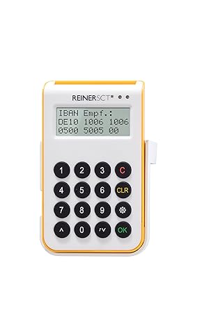 REINERSCT cyberJack one Chipkartenleser und TAN-Generator Fuer sicheres Online-Banking mit Bluetooth und USB-Funktion
