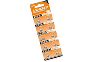 10pcs LR521 AG0 Alkaline Batteries SR521SW SR521 AG521 S521E Alkaline Button Battery Watch Toy Remote Control Battery