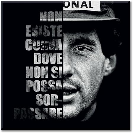 Canvas Panel Canvas Sentence Quote Ayrton Senna F1 Lfdc Bera Hmte People Pilot 60x60 Amazon Co Uk Sports Outdoors