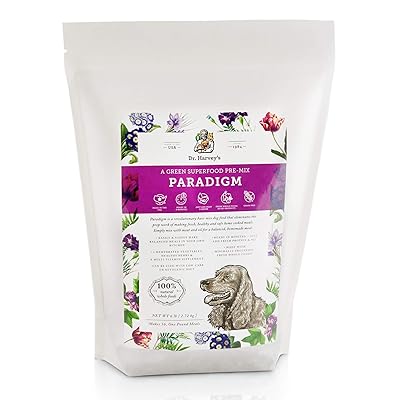 Dr. Harvey's Paradigm Green Superfood Dog Food, Human Grade Dehydrated Grain Free Base Mix for Dogs, Diabetic Low Carb Ketogenic Diet