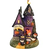 Blue Sky Clayworks Hello Kitty and Friends Trick or Treat Candle House, 9.75-inches Height, Home Decorative Accessories