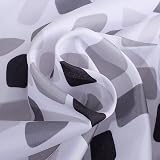 VIROSA Mosaic Grey Shower Curtain 180x180 cm Waterproof Mildew Resistant view 5