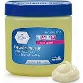 MED PRIDE Petroleum Jelly, Fresh Baby Scent, Baby Blue, Protectant, 13 oz