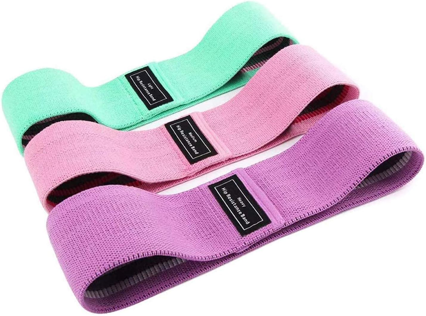 NewBull Fabric Resistance Bands for Legs and Glutes, 3 Resistance