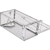 Kensizer Humane Rat Trap, Small Mouse Traps 10.5" L x 5.5" W x 4.5" H | Chipmunk Rodent Trap, Indoor and Outdoor, Mouse Voles Hamsters, Live Cage Catch and Release, 1-Pack