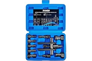 ATPEAM 10pc Motorcycle Wheel Bearing Puller Set 8-25mm Blind Hole Bearing Puller Tool for Removing Motorcycle Bearings