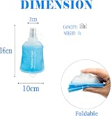 AXEN 150ml Soft Flask TPU Foldable Hydration Bottle for Running Cycling view 2