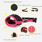 HEELE Dog Muzzle Breathable Mesh Nylon Adjustable Loop Black XS view 4