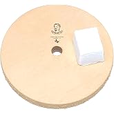 Leatherbeltman 5" (1/2" Width) Leather Honing Wheel - Fits 1/2" Arbor - Buffing Compound Included